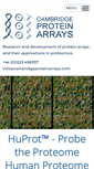 Mobile Screenshot of cambridgeproteinarrays.com